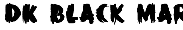 DK Black Mark font preview
